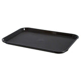 Thunder Group PLFFT1216BK 12" X 16 1/4", Fast Food Tray, Rectangular, Plastic, Black, - Champs Restaurant Supply | Wholesale Restaurant Equipment and Supplies