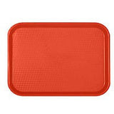 Thunder Group PLFFT1418RD 14" X 17 3/4", Fast Food Tray, Rectangular, Plastic, Red, - Champs Restaurant Supply | Wholesale Restaurant Equipment and Supplies