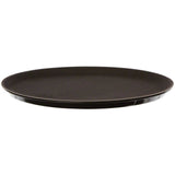 Thunder Group PLST1400BL Black Slip Resistant 14" Round Serving Tray - Champs Restaurant Supply | Wholesale Restaurant Equipment and Supplies