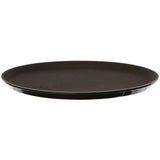 Thunder Group PLST1400BL Black Slip Resistant 14" Round Serving Tray - Champs Restaurant Supply | Wholesale Restaurant Equipment and Supplies