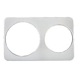 Winco ADP-810 Stainless Steel Adaptor Plates with 8-3/8'' & 10-3/8'' Holes