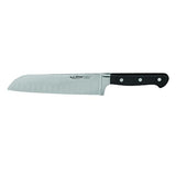 Winco KFP-70 7" Forged Carbon Steel Santoku Knife with POM Handle - Champs Restaurant Supply | Wholesale Restaurant Equipment and Supplies
