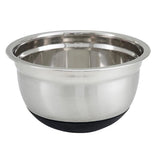 Winco MXRU-800  8.0 Qt Stainless Steel German Bowl with Silicon Base - Champs Restaurant Supply | Wholesale Restaurant Equipment and Supplies