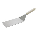 Winco TWP-42 4" X 8" Blade Turner with Whie Ergonomic Plastic Handle - Champs Restaurant Supply | Wholesale Restaurant Equipment and Supplies