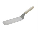 Winco TWP-90 9-1/2" X 3" Blade Flexible Turner with Whie Ergonomic Plastic Handle - Champs Restaurant Supply | Wholesale Restaurant Equipment and Supplies